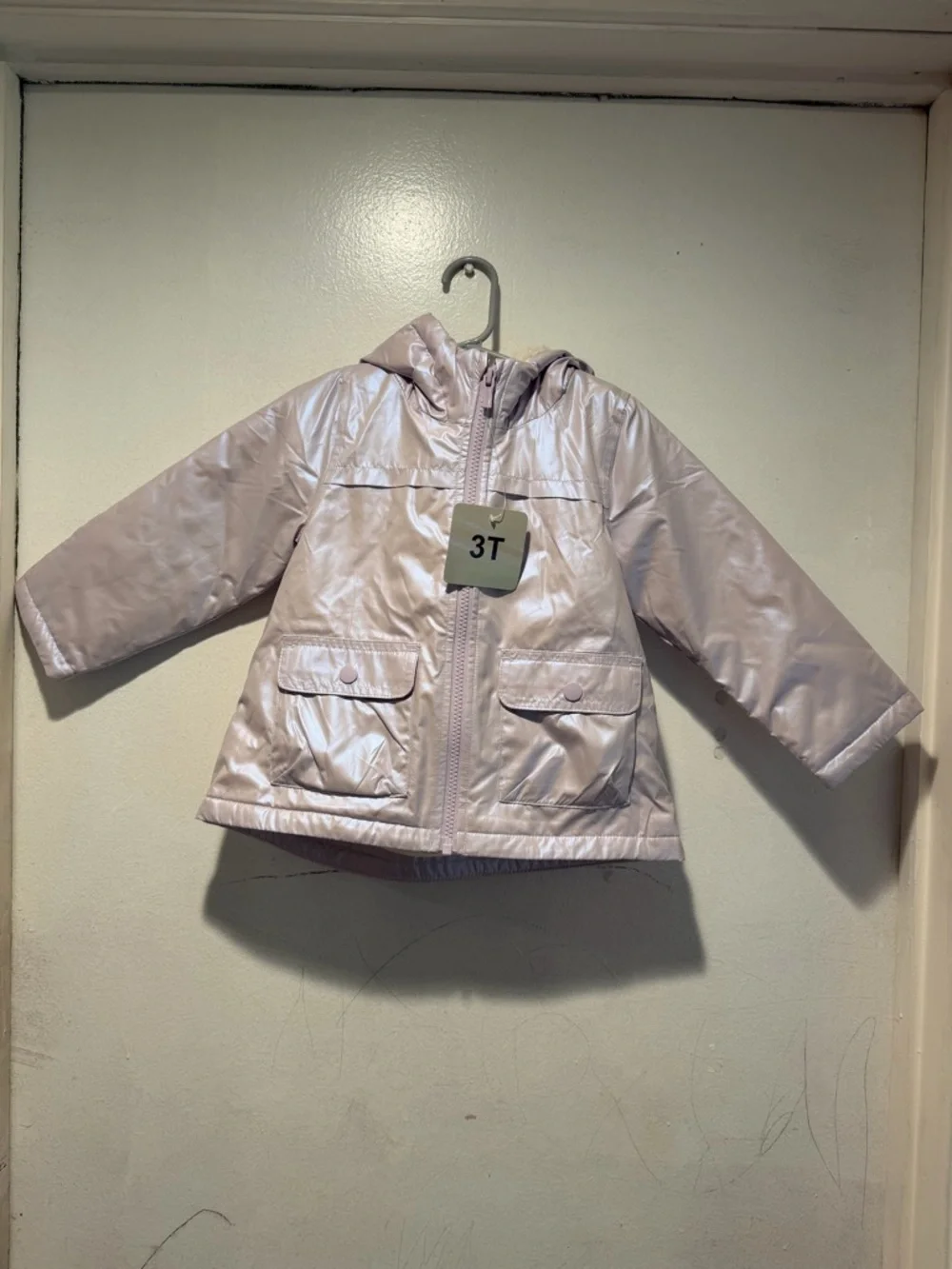 NWT Carter's Light Purple Hooded Rain Jacket
